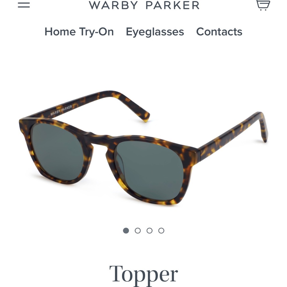 Warby Parker “Topper” Matte Tortoise Shell Sunglasses